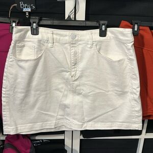 EUC Lane Bryant White Denim Skirt Size 16